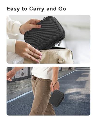 Krypthos Diabetic Supplies Travel Case, Carrying Case for Diabetes Blood Glucose Meter, Portable Diabetes Testing Kit Storage Organizer Bag for Blood Sugar Test Strips, Lancets, Lancing Device-Black - görsel 1