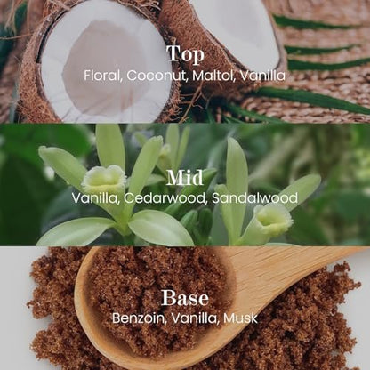 M&SENSE Natural Soy Candle | Vanilla Sandalwood | 5.3 oz | Mini Spring Scented Candles for Relaxation, Valentines Day Gift, Home Décor | for Bedroom, Office, Party Small