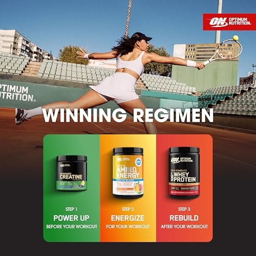 Optimum Nutrition Amino Energy Powder Plus Focus, with BCAA, Electrolytes, and Caffeine, Sunkissed Citrus, 30 Servings (Packaging May Vary) - görsel 3