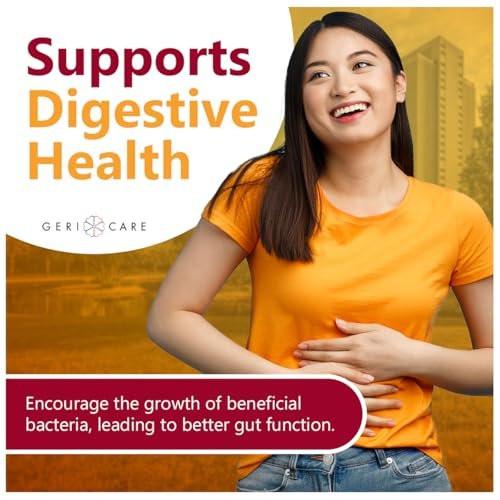 GeriCare Prebiotic Digestive Support Gummies – Berry Flavor, 72 Count, Plant-Based Fiber for Gut Health, Non-GMO, Gluten-Free, Vegan - görsel 4