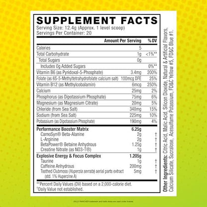 C4 Sport Pre Workout Powder - Jolly Rancher Green Apple - NSF Certified for Sport - 200mg Caffeine + Creatine + Beta-Alanine - Electrolytes and Energy Supplement - 20 Servings