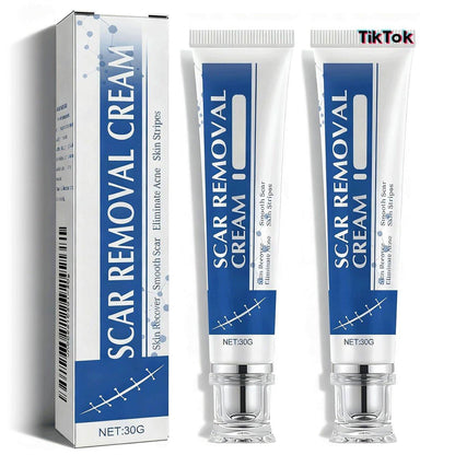 Scar Cream, Silicone Scar Gel, Scar Removal Cream, Scar Silicone Gel, Scar Gel, Scar Cream for Surgical Scars and Keloid Bump (2pcs)