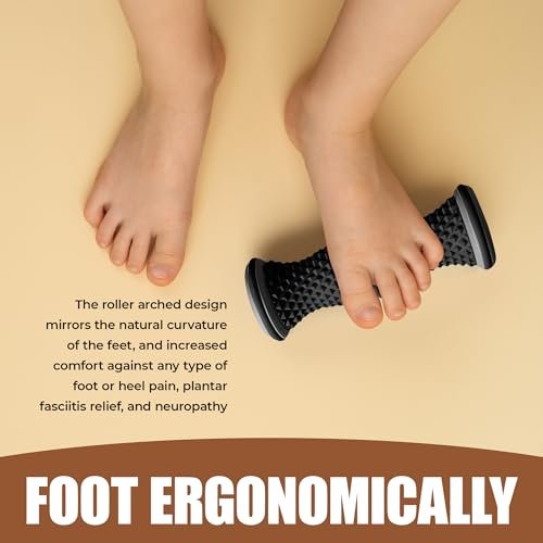 Foot Massager Roller - Portable Arch & Plantar Fasciitis Relief Tool - Deep Tissue Muscle Massage Roller for Feet, Calf, Heel Pain - görsel 8