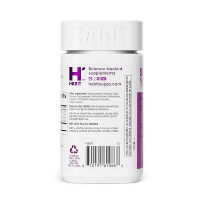 Habit Skin Glow – Supports Skin Health with Hyaluronic Acid, Vitamin A Retinol, Vitamin C & E – 60 Capsules