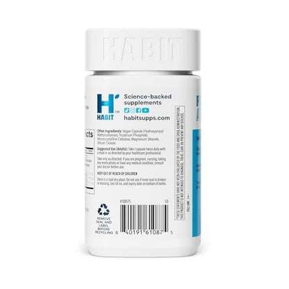 Habit Debloat Supplement, Supports Digestive Comfort & Eases Bloat, Digestive Enzymes, 60 Capsules