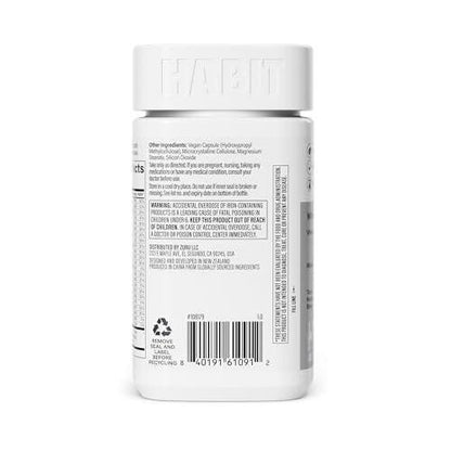 Habit Men's Multivitamin – Essential Vitamins A-E, Magnesium, Zinc, L-Arginine, 60 Capsules