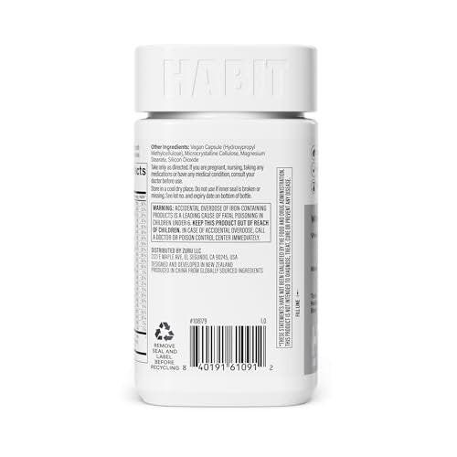 Habit Men's Multivitamin – Essential Vitamins A-E, Magnesium, Zinc, L-Arginine, 60 Capsules - görsel 4