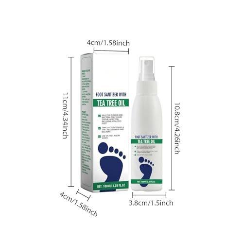 2PCS Foot Spray with Tea Tree Oil, Tea Tree Oil Spray for Foot, Clearing Foot & Shoe Spray, Refreshing and Comfortable - görsel 9