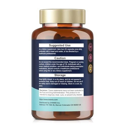 Vaginal Probiotics for Women Vaginal Moisturizer, pH, Odor, Flora, Hormones, Comfort, Mood & Relaxation, 30-in-1 Vaginal Moisture Plus with Slippery Elm Bark, Hyaluronic Acid, Fenugreek - 120 Caps