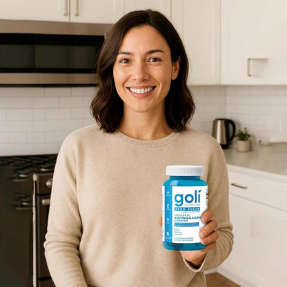 Goli Zero Sugar Ashwagandha Gummies with KSM-66, L-Theanine, Maca and Vitamin D - No Sugar Alcohols - Vegan, Keto-Friendly, Non-GMO