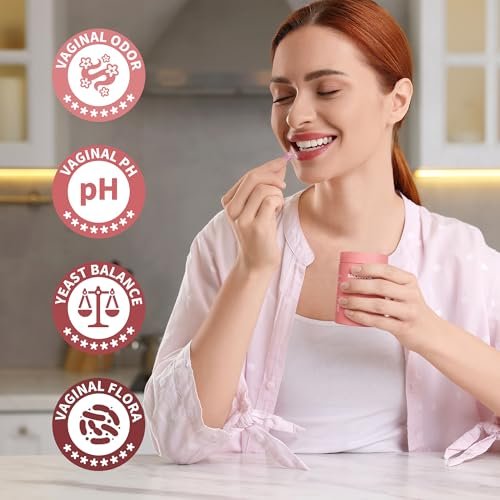 BAKAKOUL Vaginal Probiotic with Prebiotics & Lactobacillus Probiotic Blend pH Balance for Women, Vaginal Health Supplement, Reduce Vaginal Odor & Vaginal Flora, 100 Count (Pack of 1) - görsel 5