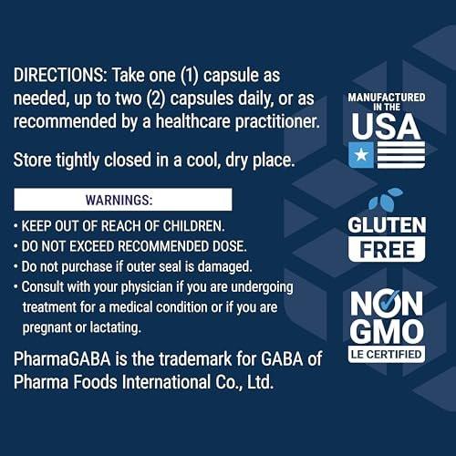 Life Extension GABA, Stress Support, GABA Supplement, Mood Support, Sleep, Relaxation, Gluten-Free, Non-GMO, Vegetarian, 60 Capsules - görsel 4