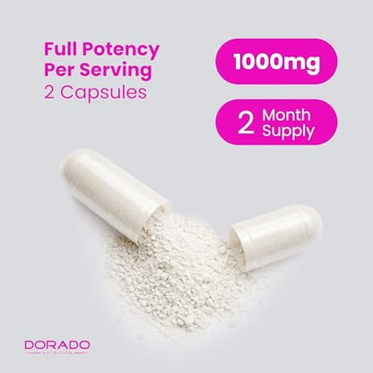 Inositol Capsules (Myo Inositol) (1000mg Per Serving 120 Capsules) Myo Inositol Supplement for Women Hormone Balance Support - Vegan Safe - Third Party Tested - Gluten Free & Made in USA (120 Count)