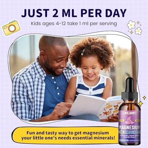Kids Magnesium Liquid Drops - Magnesium – Mixed Berry Flavor: Naturally delicious taste that kids love, free from – Image 6