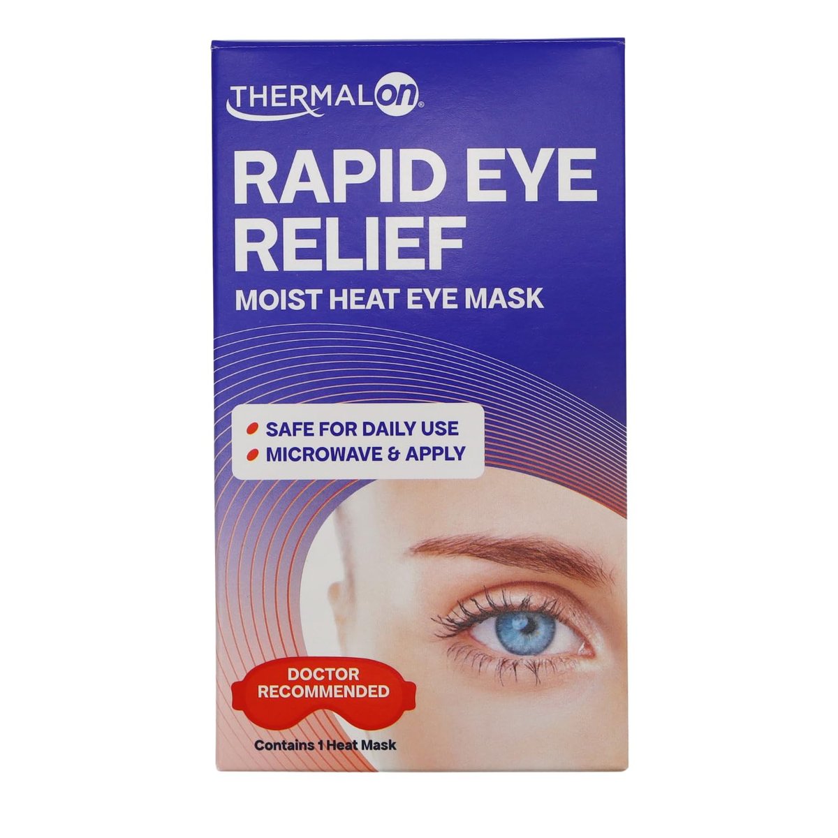Thermalon Moist Heat Eye Dry Eye Compress – Blue, 4-5 Inch - görsel 1
