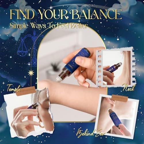 ARVIDSSON Essential Oils Roll On Set, Natural Self Care Essential Oil Blends Gift for Women - Sweet Dream, Unwind, Breathe, Balance, Focus, Happy, Aromatherapy Oil Roller for Body, Massage - görsel 1