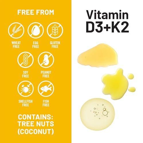 NatureWise Vegan Vitamin D3 5000iu (125 mcg) D3 from Lichen - Supports Immune, Muscle, Bone Health - High Absorption with Organic Cold-Pressed Olive Oil - Non-GMO - 60 Softgels [2-Month Supply] - görsel 6