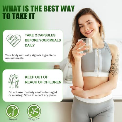 Advanced BHB Supplements, Support Natural Weight Management, Third-Party Tested, Vegan, Gluten Free, Non GMO, 60 Capsules