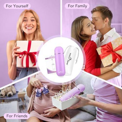 Easy@Home Portable Travel Bidet: Peri Bottle for Postpartum Essentials - Handheld Sprayer Kit for Perineal Care & Personal Hygiene | 380ml (12.8oz) | Women & Men | EPB-01 Pink