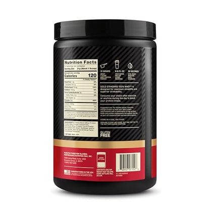 Optimum Nutrition Gold Standard 100% Whey Protein Powder, Double Rich Chocolate, 1 Pound (Pack of 1)