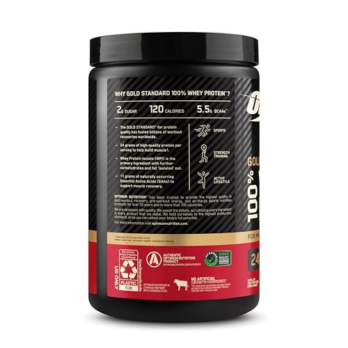 Optimum Nutrition Gold Standard 100% Whey Protein Powder, Double Rich Chocolate, 1 Pound (Pack of 1) - görsel 12