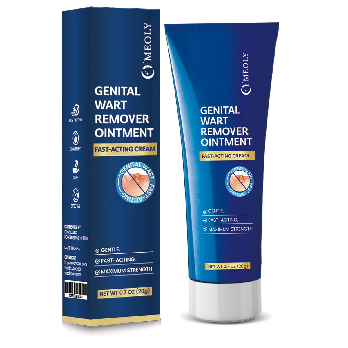 MEOLY Genital Wart Remover Cream: Genital Wart Removal Ointment with Salicylic Acid Fast-Acting, Gentle for Men and Women - görsel 1