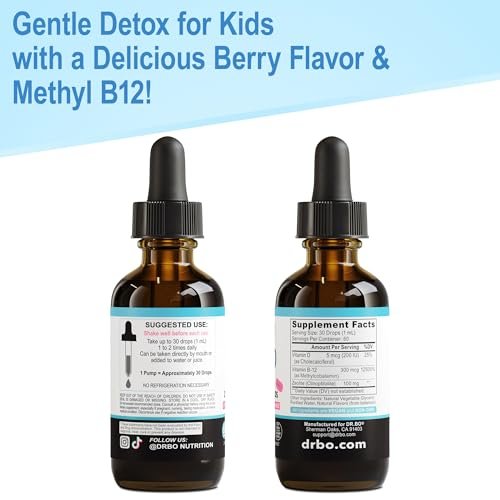 Zeolite Detox for Kids Lingo Drops - Natural Lingo Zeolite Drops for Kids Methylated B12 & D3 Advanced Clinoptilolite - Pure Extra Clinoptilolite Leap Liquid Detox Body Cleanse Supplement Ages 3+, 2oz - görsel 17