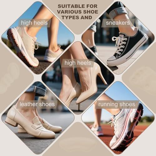 14 Pairs Premium Heel Grips for Men and Women, Heel Pads for Shoes that are Too Big, Self-Adhesive, Inserts for Loose, Heel Filler Cushions Improved Shoe Fit and Comfort. - görsel 10
