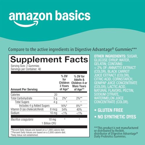 Probiotic with Vitamin D Gummy, 80 Count - görsel 8