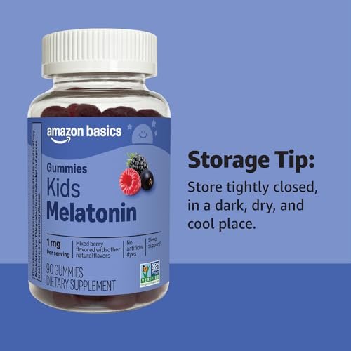 Kids Melatonin 1 mg Dietary Supplement Gummies 90 Count - görsel 10