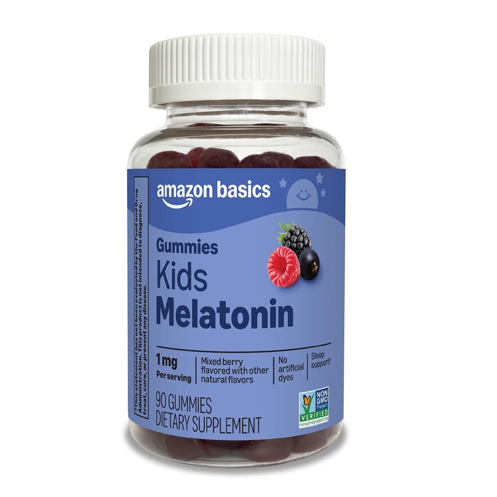 Kids Melatonin 1 mg Dietary Supplement Gummies 90 Count - görsel 1
