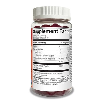 Weight Management Support Gummy with 400 Mcg Chromium Picolinate, 60 Count