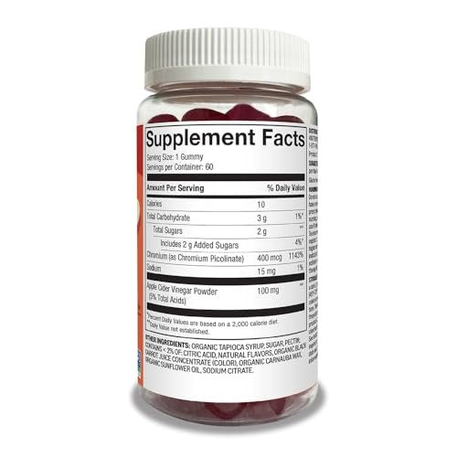 Weight Management Support Gummy with 400 Mcg Chromium Picolinate, 60 Count - görsel 3