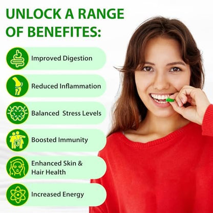 LTQXGT Sea Moss Gummies, Sea Moss, Bladderwrack, Ashwagandha, Burdock Root, Energy, Immune Support, 60 Vegan Gummies