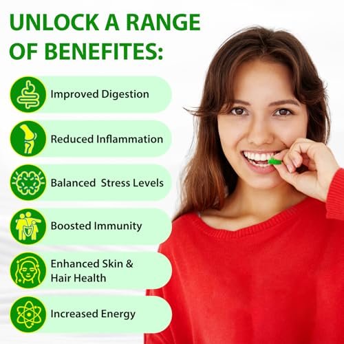 LTQXGT Sea Moss Gummies, Sea Moss, Bladderwrack, Ashwagandha, Burdock Root, Energy, Immune Support, 60 Vegan Gummies - görsel 4