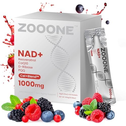 zooone NAD+ 1000mg Liquid Packets Supplement - NMN Supplement Alternative - Premium Nicotinamide Riboside & Resveratrol for Cellular Energy, Advanced NAD Booster for Men & Women (30 Pocket) - görsel 14