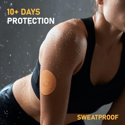 ANGTICS Dexcom G7 Over Patches Waterproof, 30PCS CGM Sensor Patch Stelo Adhesive Patches G7 Overpatch Full Cover Without Hole, 10+ Days Long Stay, Sensor is Not Included (Rainbow) - görsel 6