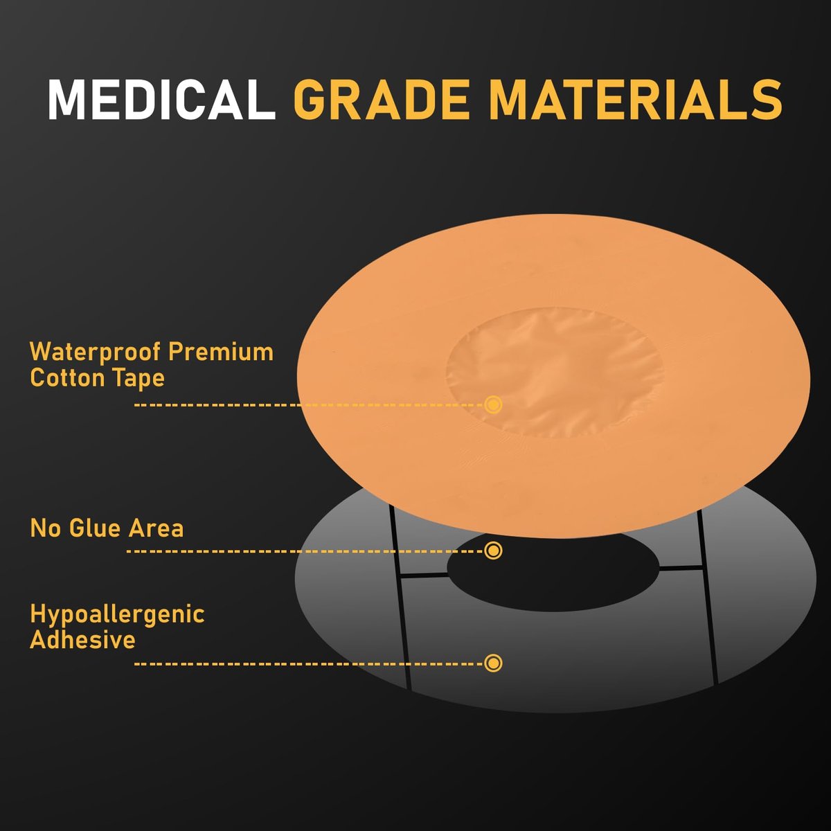 ANGTICS Dexcom G7 Over Patches Waterproof, 30PCS CGM Sensor Patch Stelo Adhesive Patches G7 Overpatch Full Cover Without Hole, 10+ Days Long Stay, Sensor is Not Included (Rainbow) - görsel 7