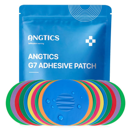 ANGTICS Dexcom G7 Over Patches Waterproof, 30PCS CGM Sensor Patch Stelo Adhesive Patches G7 Overpatch Full Cover Without Hole, 10+ Days Long Stay, Sensor is Not Included (Rainbow)