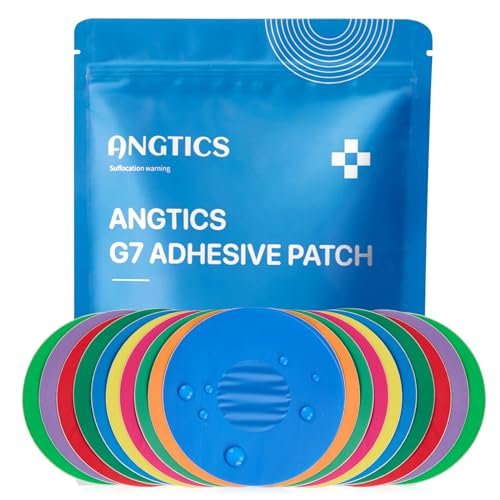 ANGTICS Dexcom G7 Over Patches Waterproof, 30PCS CGM Sensor Patch Stelo Adhesive Patches G7 Overpatch Full Cover Without Hole, 10+ Days Long Stay, Sensor is Not Included (Rainbow) - görsel 2