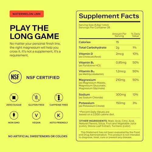 MAGNA Electrolytes Powder Drink Mix for Hydration, Energy & Focus Support with Magnesium L Threonate (7 Servings, Lemon Lime) - görsel 9
