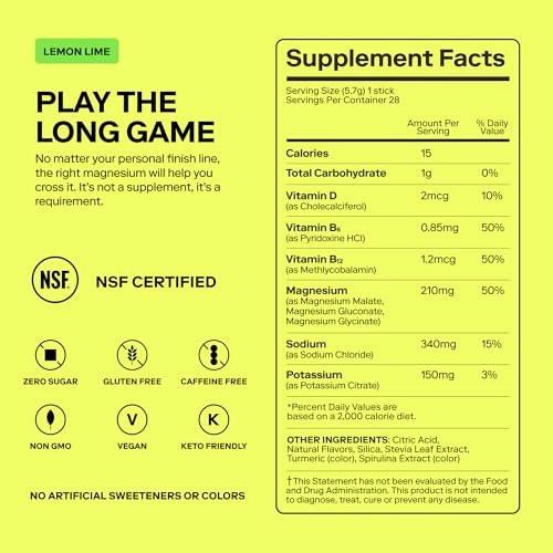 MAGNA Electrolytes Powder Drink Mix for Hydration, Energy & Focus Support with Magnesium L Threonate (7 Servings, Lemon Lime) - görsel 16