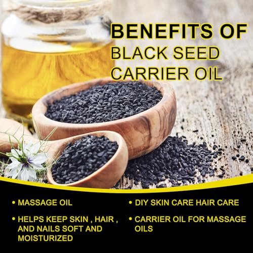 Organic Black Seed Oil - 100% Pure Unrefined, Natural Cold Pressed Black Seed Oil with 2% TQ and a Dynamic Harmony of Omegas 3, 6, 9 Antioxidant, Immune Boost, Joints, Skin & Hair 2.02 Fl Oz (1 Pack) - görsel 16