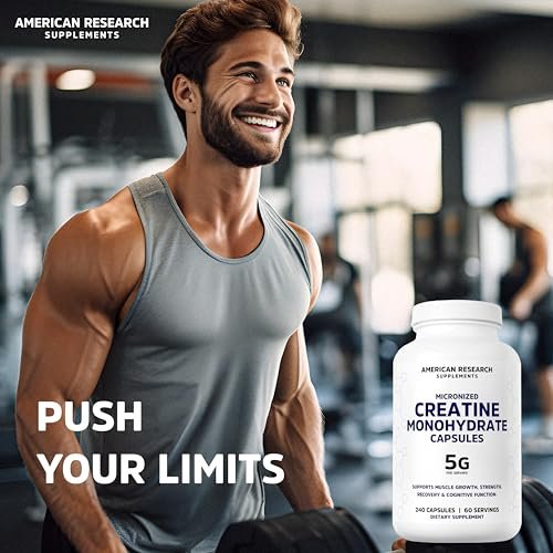 Creatine Monohydrate Capsules 5G | 60 – Weight: 11 ounces – Image 13