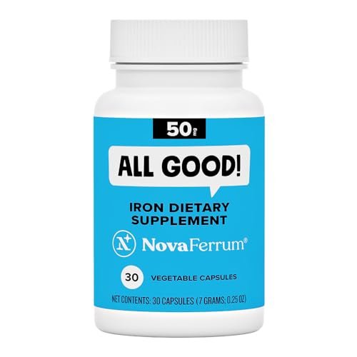 NovaFerrum All Good | Iron Capsule Supplements for Adults | Anemia | 50mg of Iron | 30 Servings | Sugar Free - görsel 2