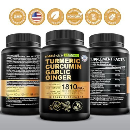 Liposomal Turmeric - High-Absorption – Daily Wellness Ally: Supports joint comfort, immune function, and – Image 5