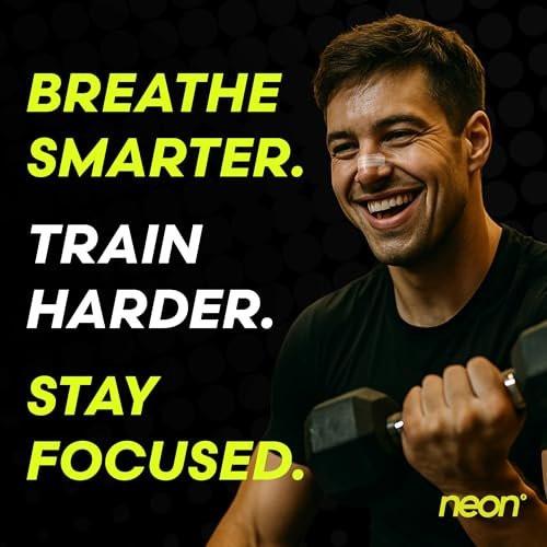 Neon Performance - Nasal Strips (60 Count) - Oil & Sweat Resistant Adhesive - Athletic Nasal Strips for Sport & Nose Strips for Snoring & Sleeping - Nose Strips for Breathing (Clear Transparent) - görsel 6