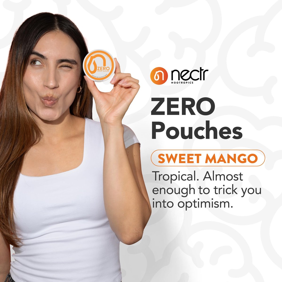 Nectr Energy Zero Pouches - No Caffeine, No Sugar, Zero Calories Mini Pouches for Oral Fixation and Stress Relief - 4 Pucks of 20 - Sweet Mango Flavor - görsel 5