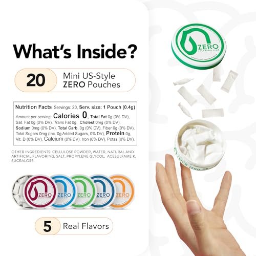 Nectr Energy Zero Pouches - No Caffeine, No Sugar, Zero Calories Mini Pouches for Oral Fixation and Stress Relief - 4 Pucks of 20 - Sweet Mango Flavor - görsel 10