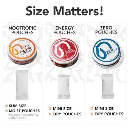 Nectr Energy Zero Pouches - No Caffeine, No Sugar, Zero Calories Mini Pouches for Oral Fixation and Stress Relief - 4 Pucks of 20 - Sweet Mango Flavor - görsel 14